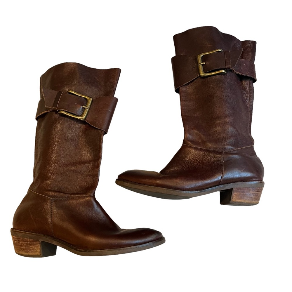 Farylrobin Pull On Leather Boots